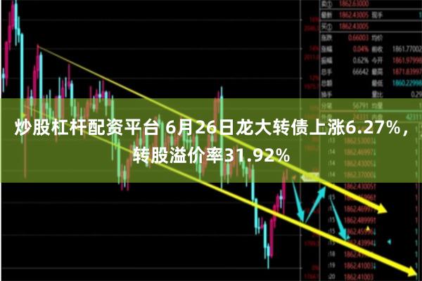 炒股杠杆配资平台 6月26日龙大转债上涨6.27%，转股溢价率31.92%